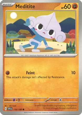 Meditite 110/198 - Reverse Holofoil SV01 Scarlet & Violet Base Set