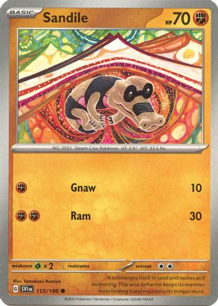 Sandile 115/198 - Reverse Holofoil SV01 Scarlet & Violet Base Set