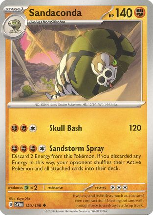 Sandaconda 120/198 - Reverse Holofoil SV01 Scarlet & Violet Base Set