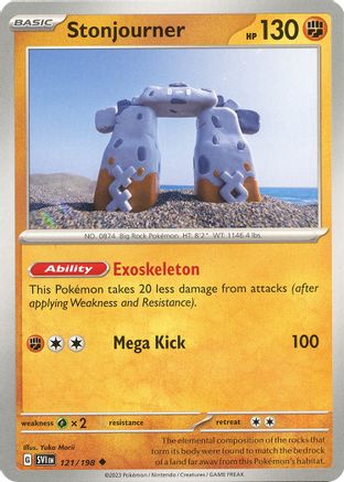 Stonjourner 121/198 - Reverse Holofoil SV01 Scarlet & Violet Base Set
