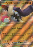 Great Tusk ex 123/198 - Holofoil SV01 Scarlet & Violet Base Set