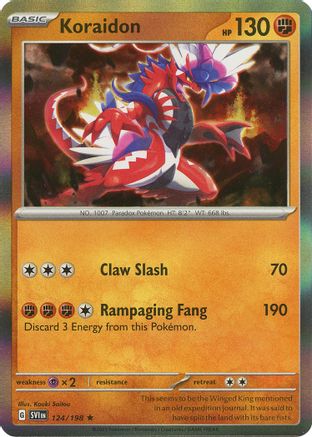 Koraidon 124/198 - Reverse Holofoil SV01 Scarlet & Violet Base Set