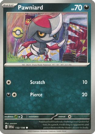 Pawniard 132/198  SV01 Scarlet & Violet Base Set