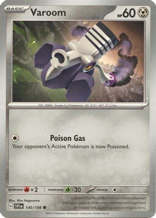 Varoom 140/198 - Reverse Holofoil SV01 Scarlet & Violet Base Set