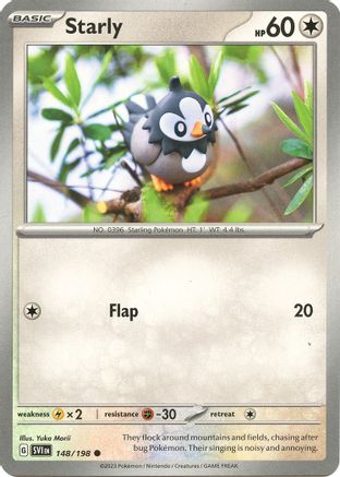 Starly 148/198 - Reverse Holofoil SV01 Scarlet & Violet Base Set