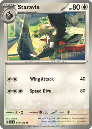 Staravia 149/198 - Reverse Holofoil SV01 Scarlet & Violet Base Set