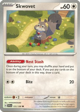 Skwovet 151/198  SV01 Scarlet & Violet Base Set