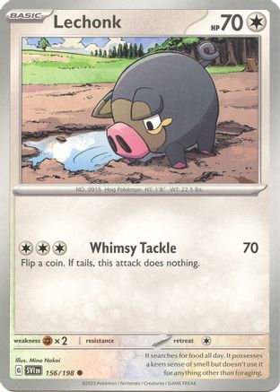 Lechonk 156/198  SV01 Scarlet & Violet Base Set