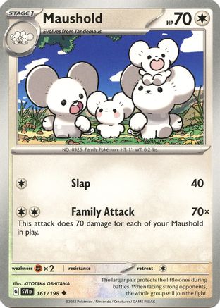 Maushold 161 - Reverse Holofoil SV01 Scarlet & Violet Base Set