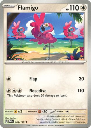 Flamigo 165 - Reverse Holofoil SV01 Scarlet & Violet Base Set