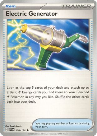Electric Generator 170  SV01 Scarlet & Violet Base Set