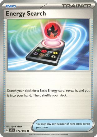Energy Search 172 - Reverse Holofoil SV01 Scarlet & Violet Base Set