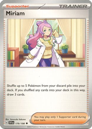 Miriam 179/198 - Reverse Holofoil SV01 Scarlet & Violet Base Set