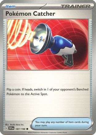 Pokemon Catcher 187 - Reverse Holofoil SV01 Scarlet & Violet Base Set