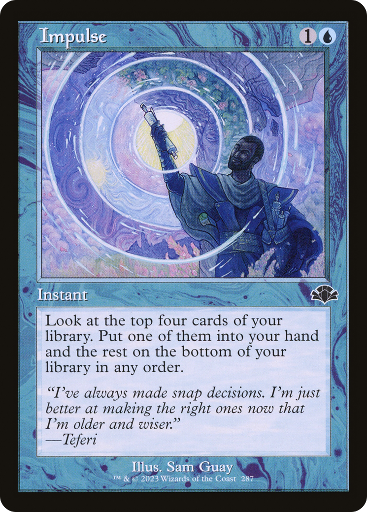 Impulse (Retro Frame) (DMR-287)  Foil - Dominaria Remastered
