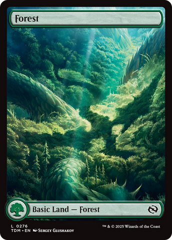 Forest (0276) (TDM-276) - Tarkir: Dragonstorm Foil