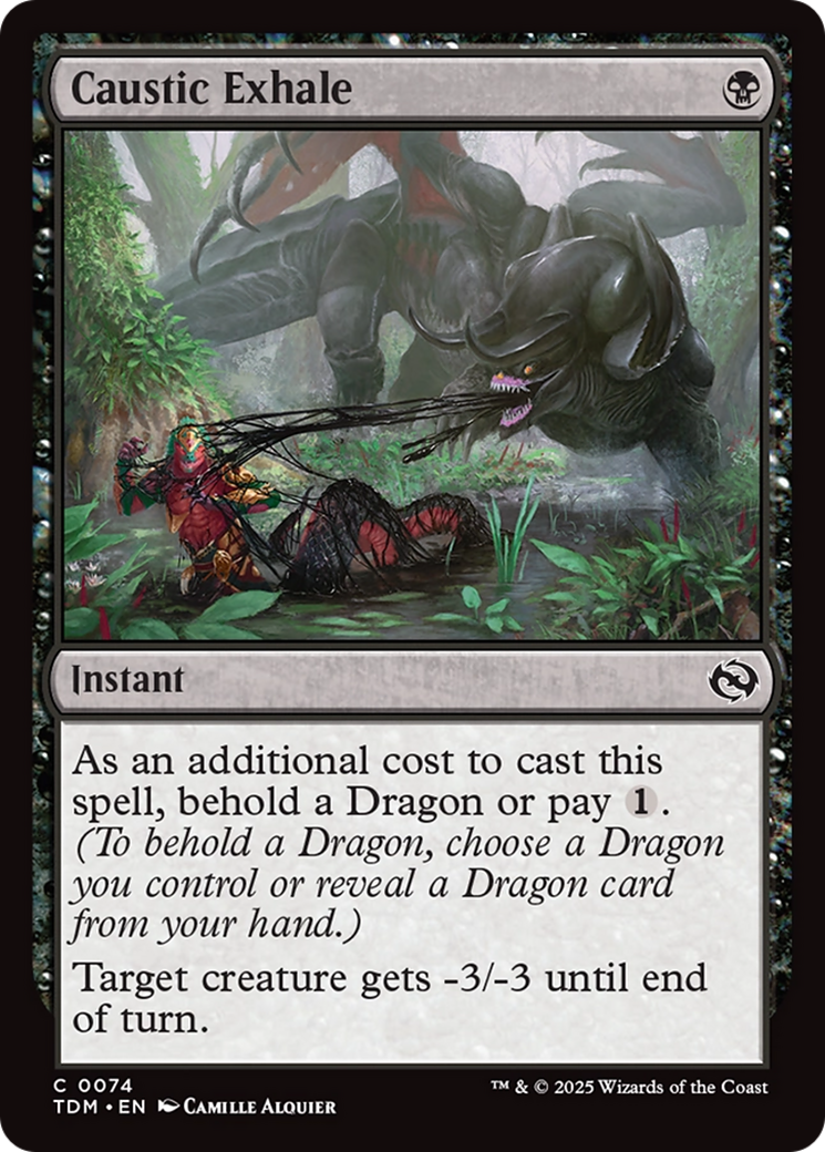 Caustic Exhale (TDM-074)  Foil - Tarkir: Dragonstorm