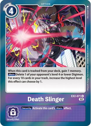 Death Slinger [EX2-071] (Alternate Art) [Starter Deck: Beelzemon Advanced Deck Set]