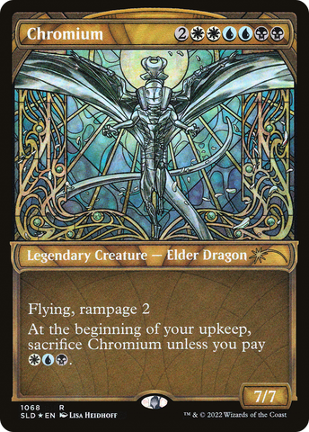 Chromium (Stained Glass) (Textured Foil) (SLD-1068)  Foil - Secret Lair Drop: (Showcase)