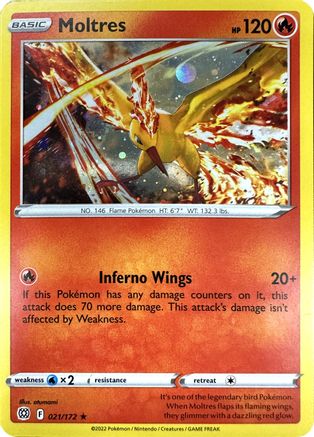 Moltres (Cosmos Holo) 021/172  - Holofoil Miscellaneous Cards & Products - Promo