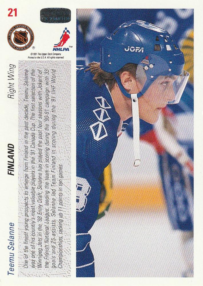 1991-92 Upper Deck Low Series Base Set of 500 cards