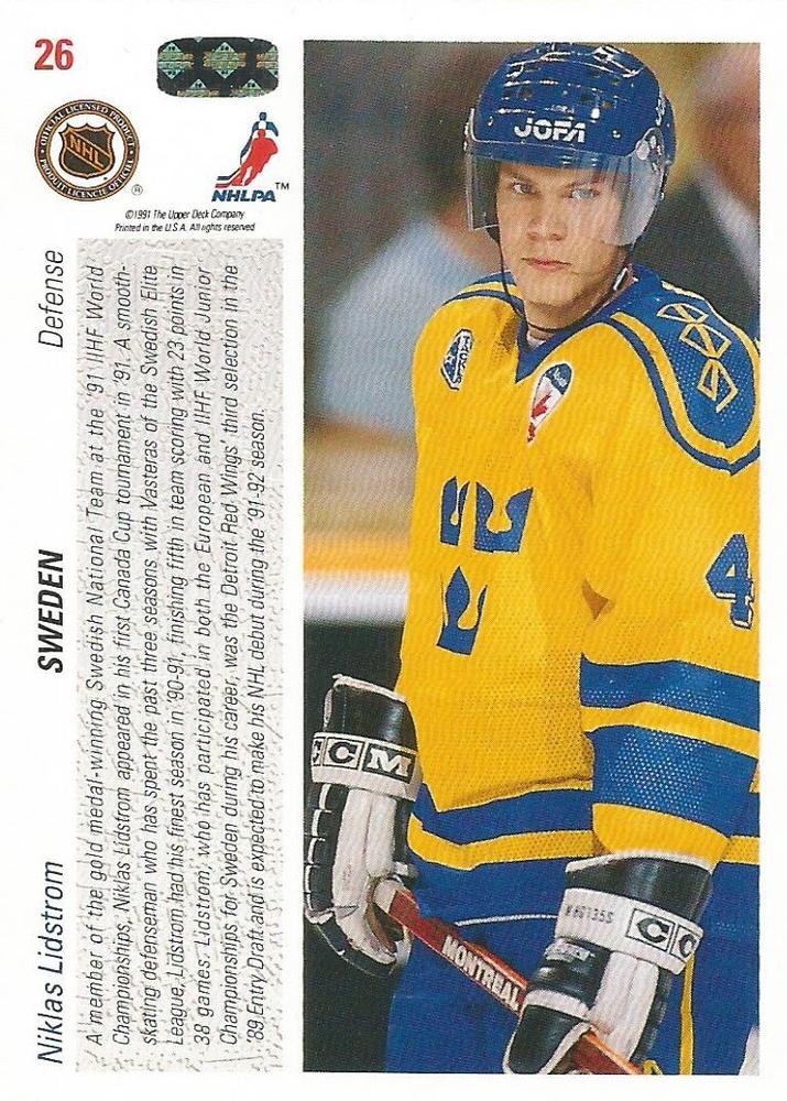 1991-92 Upper Deck Low Series Base Set of 500 cards