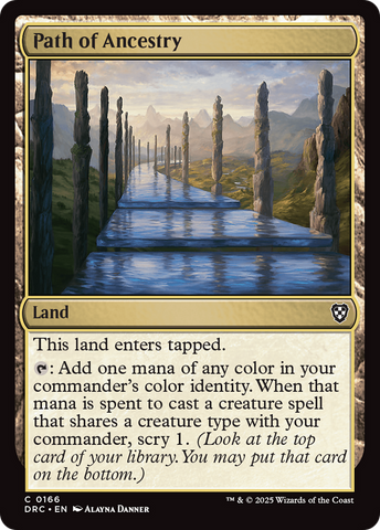 Path of Ancestry (0166) (DRC-166)  - Commander: Aetherdrift