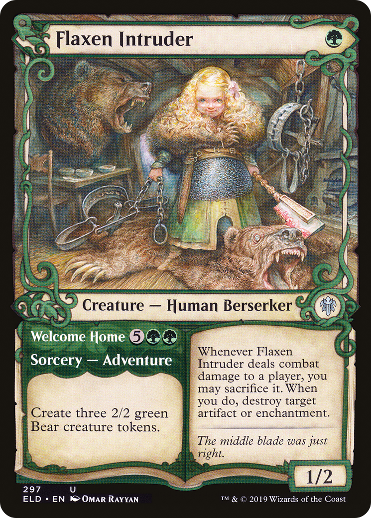 Flaxen Intruder (Showcase) (ELD-297)  - Throne of Eldraine: (Showcase)