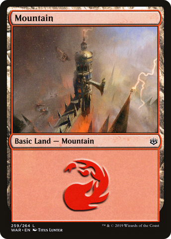 Mountain (259) (WAR-259)  Foil - War of the Spark
