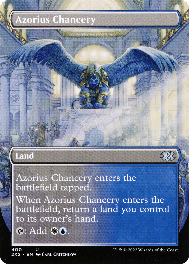 Azorius Chancery (Borderless) (2X2-400)  Foil - Double Masters 2022
