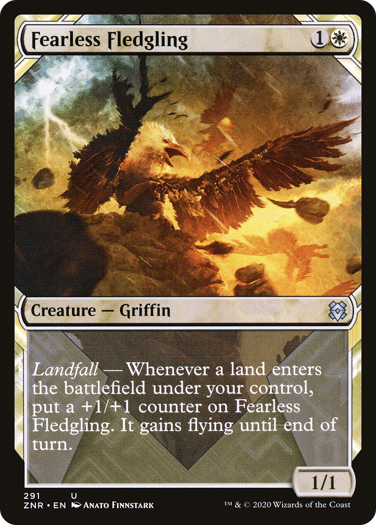 Fearless Fledgling (Showcase) (ZNR-291)  - Zendikar Rising