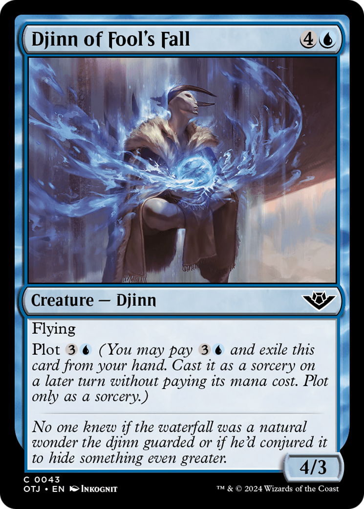 Djinn of Fool's Fall (OTJ-043)  Foil - Outlaws of Thunder Junction