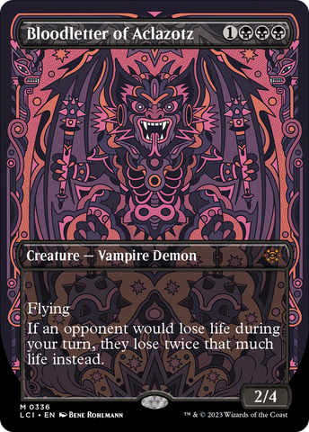 Bloodletter of Aclazotz (Borderless) (LCI-336)  Foil - The Lost Caverns of Ixalan