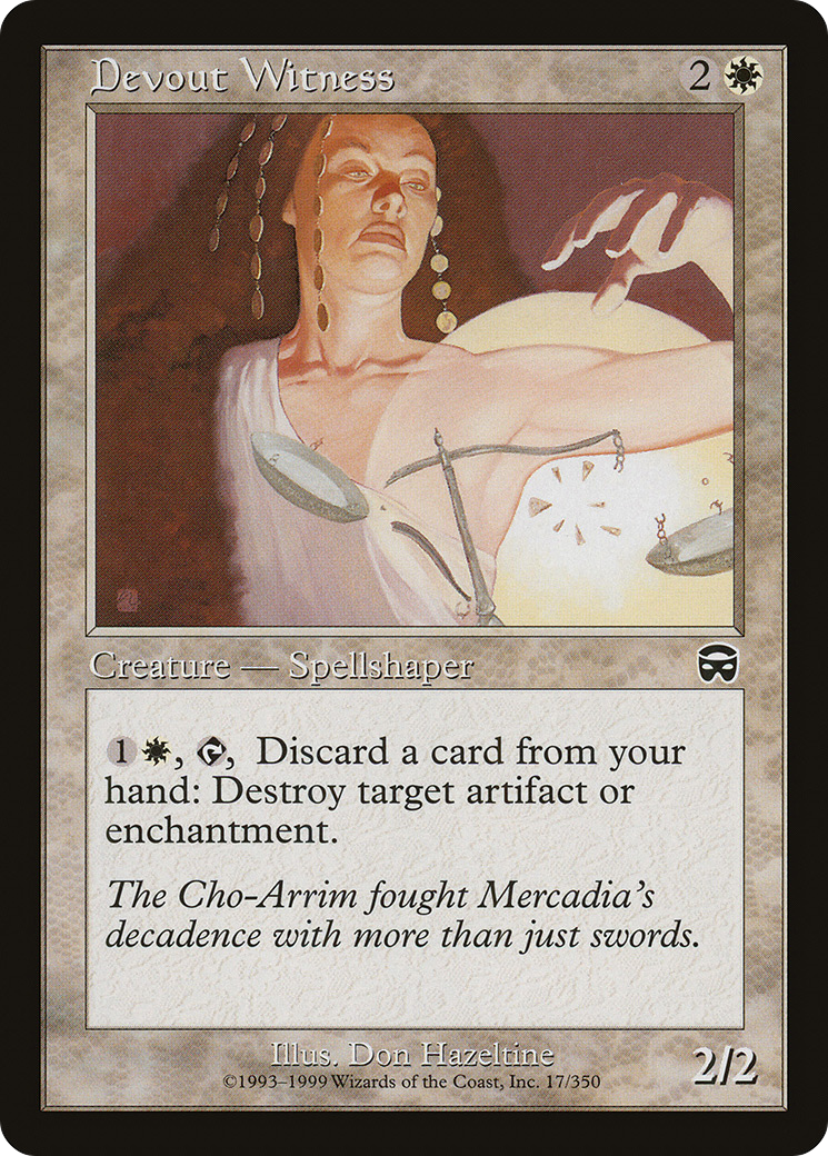 Devout Witness (MMQ-017)  Foil - Mercadian Masques