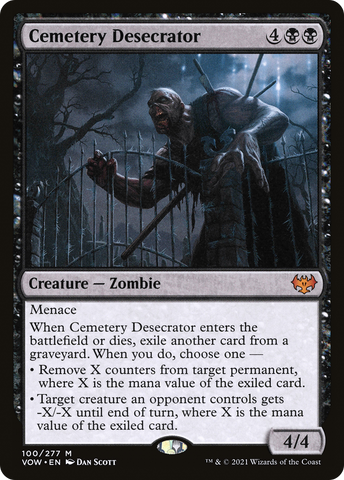 Cemetery Desecrator (VOW-100)  Foil - Innistrad: Crimson Vow