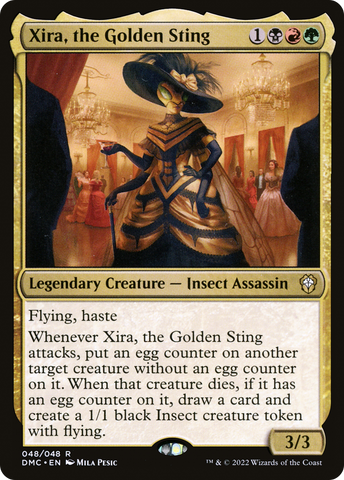 Xira, the Golden Sting (DMC-048)  Foil - Dominaria United Commander