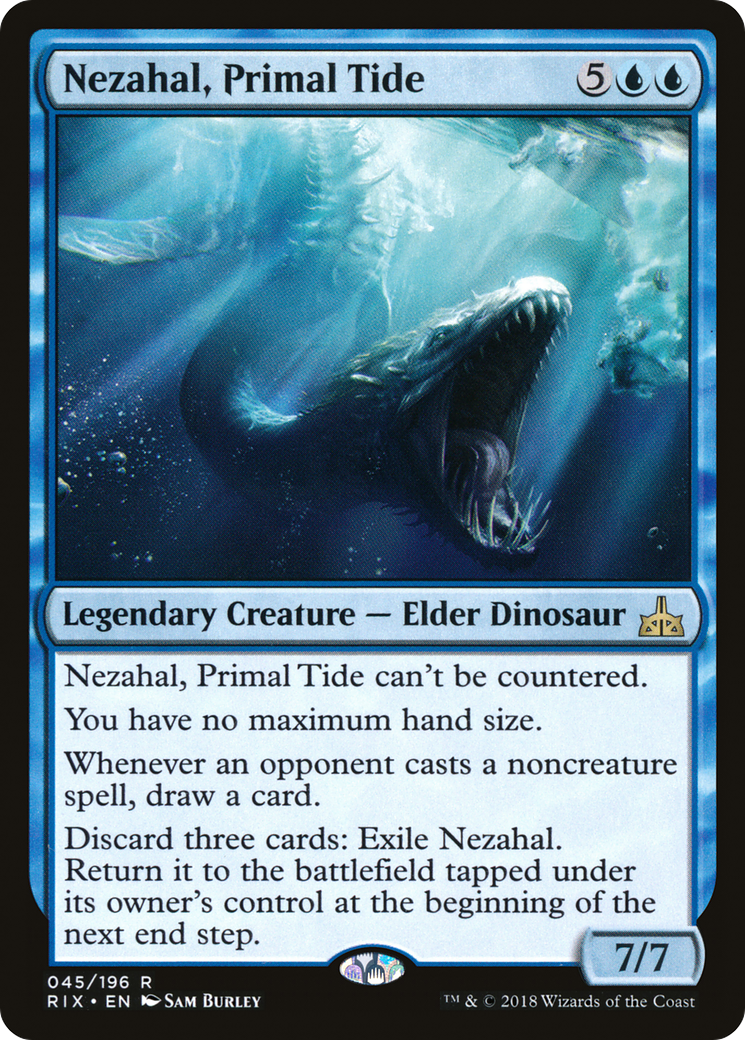 Nezahal, Primal Tide (RIX-045)  Foil - Rivals of Ixalan