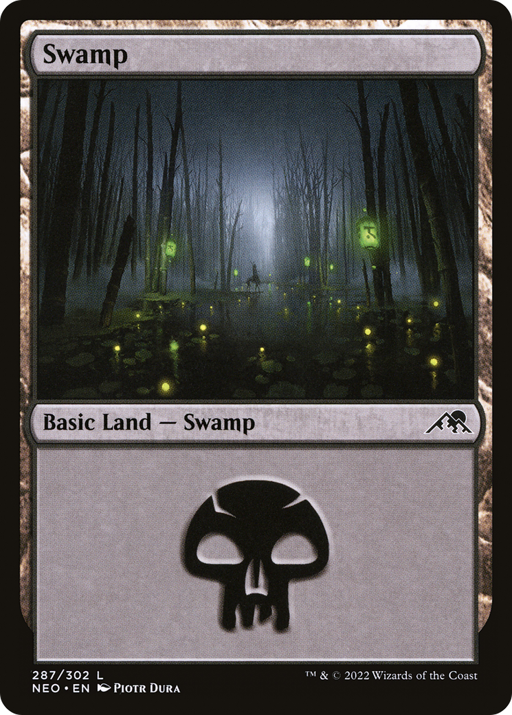 Swamp (287) (NEO-287)  - Kamigawa: Neon Dynasty