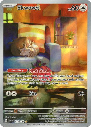Skwovet 222/198 - Holofoil SV01 Scarlet & Violet Base Set