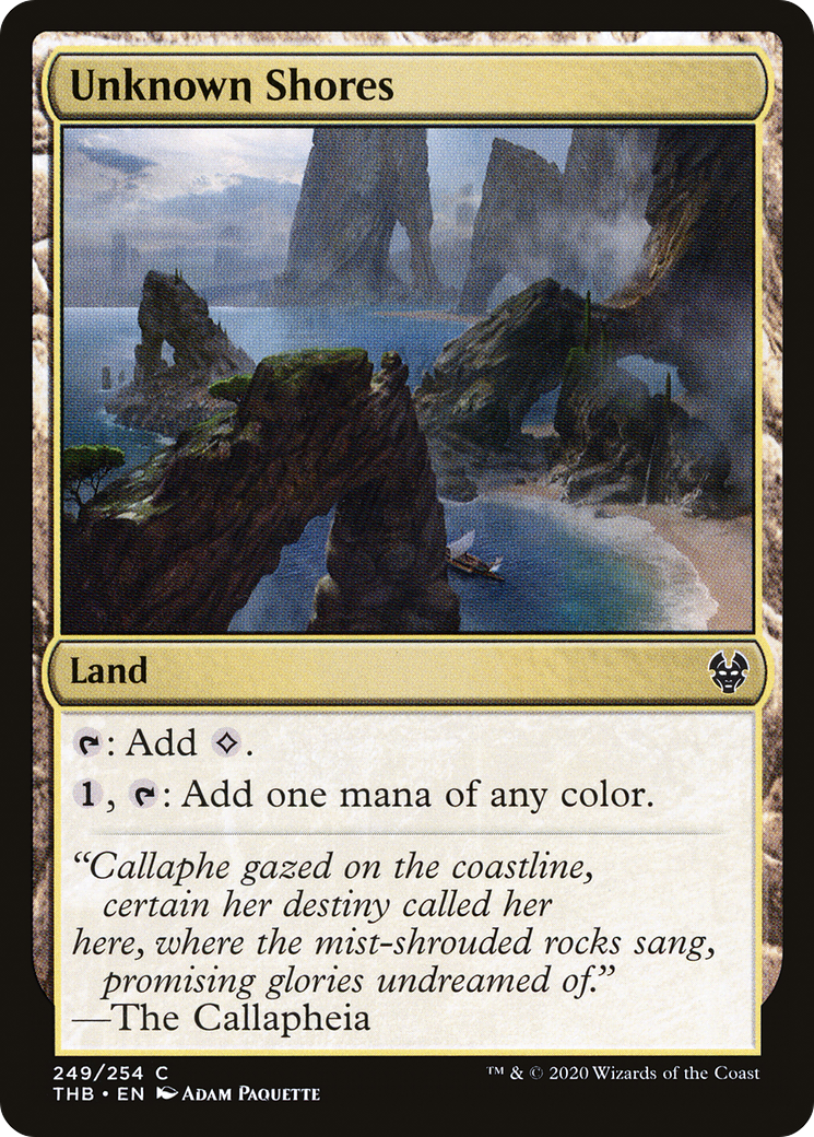 Unknown Shores (THB-249)  Foil - Theros Beyond Death