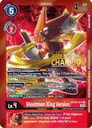 Shoutmon (King Version) (2023 Regionals Champion) (BT12-011) - Across Time Foil