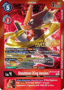Shoutmon (King Version) (2023 Regionals Participant) (BT12-011) - Across Time Foil