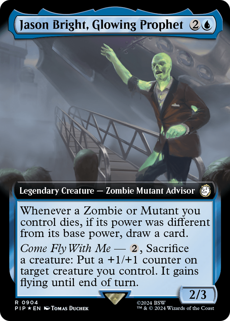 Jason Bright, Glowing Prophet (Extended Art) (Surge Foil) (PIP-904) - Fallout: (Extended Art) Foil