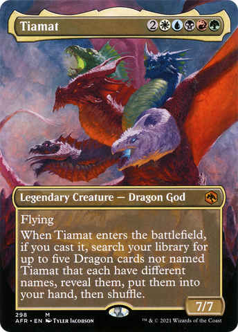 Tiamat (Borderless) (AFR-298)  - Adventures in the Forgotten Realms