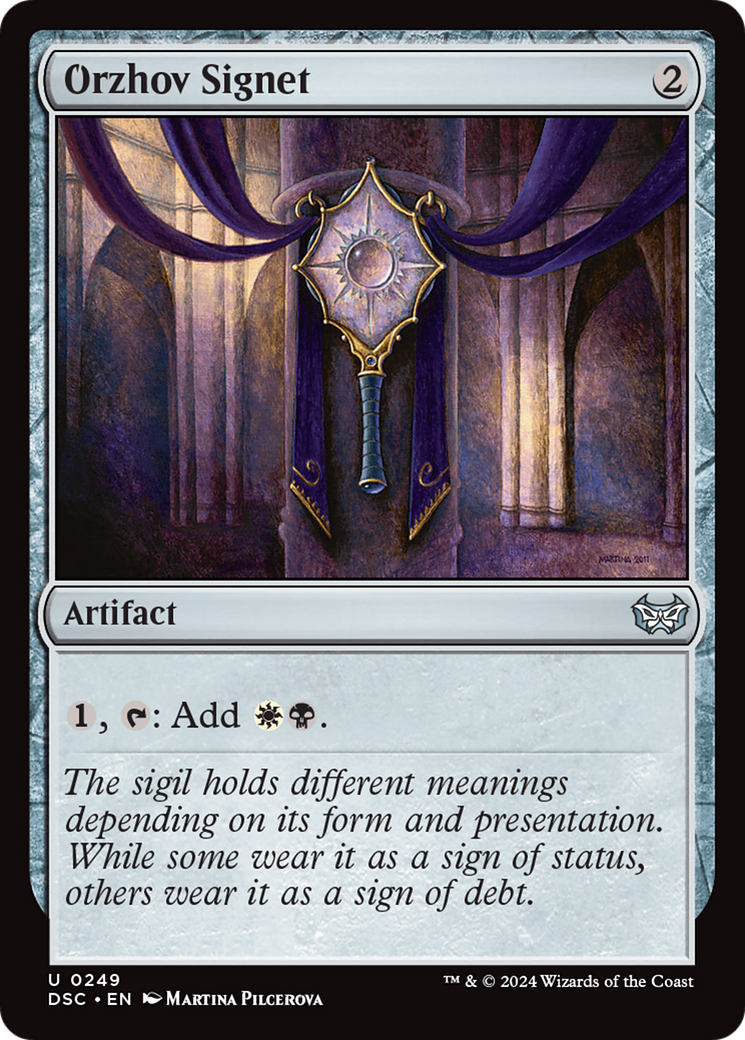 Orzhov Signet (DSC-249)  - Duskmourn: House of Horror Commander