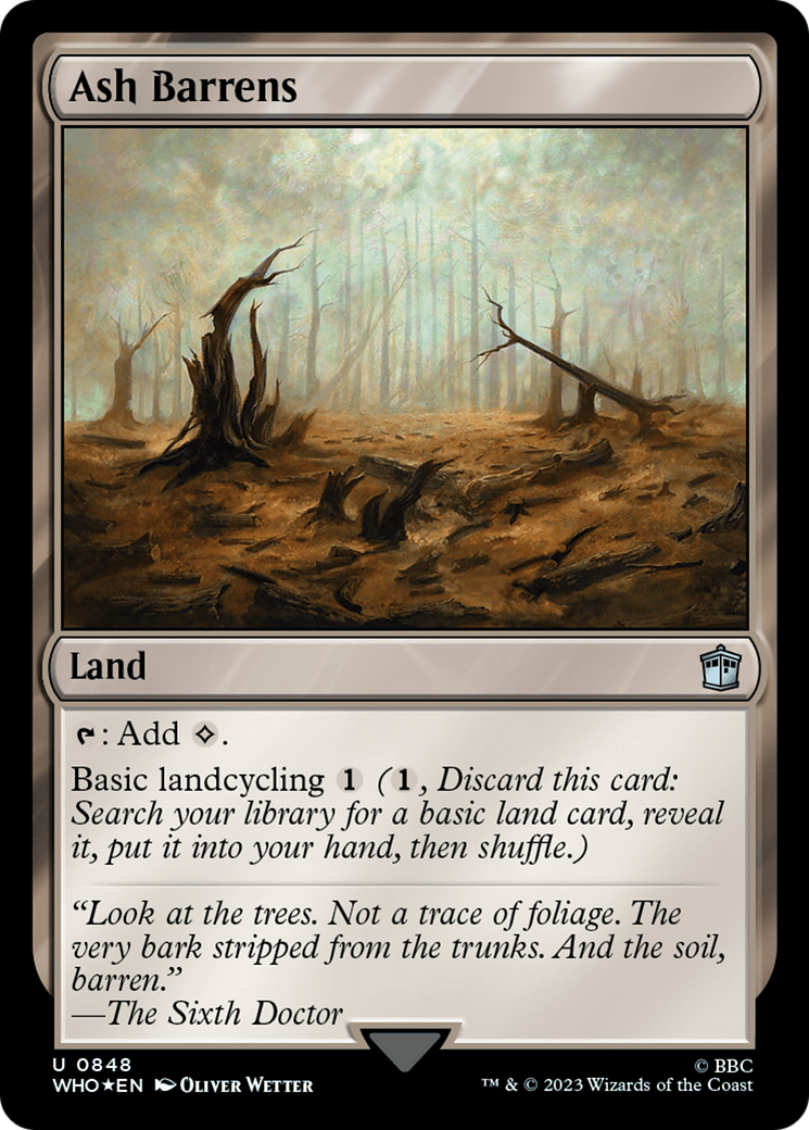 Ash Barrens (Surge Foil) (WHO-848)  Foil - Doctor Who