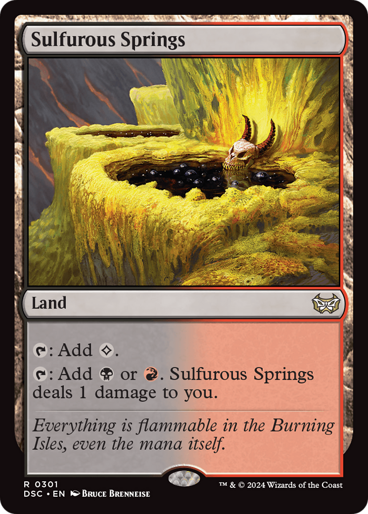 Sulfurous Springs (DSC-301)  - Duskmourn: House of Horror Commander
