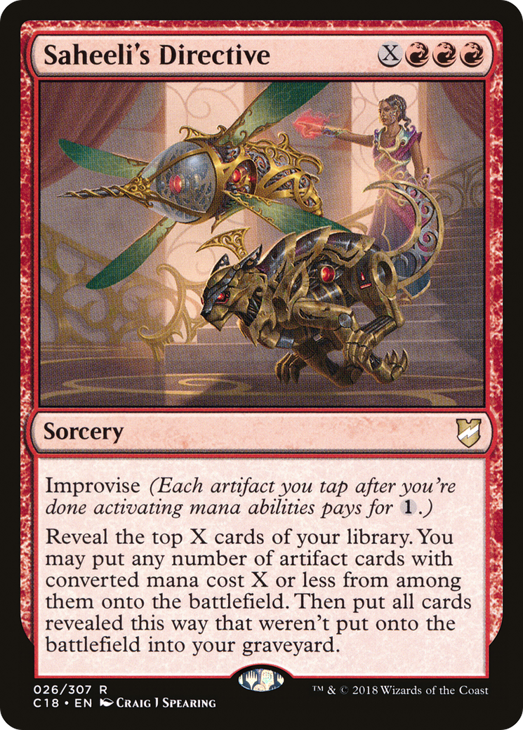 Saheeli's Directive (C18-026)  - Commander 2018