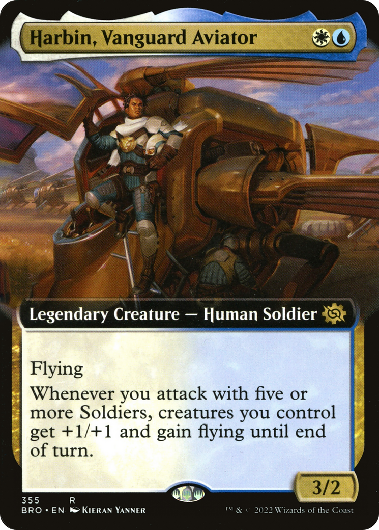 Harbin, Vanguard Aviator (Extended Art) (BRO-355)  Foil - The Brothers' War: (Extended Art)