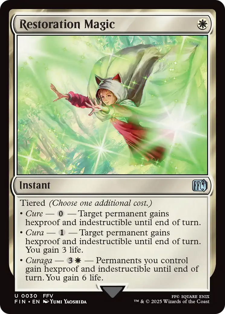 Restoration Magic (FIN-030)  Foil - FINAL FANTASY